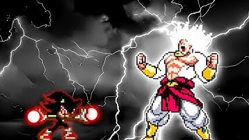 Sonic Dark Fleetway OP (New) VS Limit Break Broly SSJ4 V2 OP in Jump Force Mugen