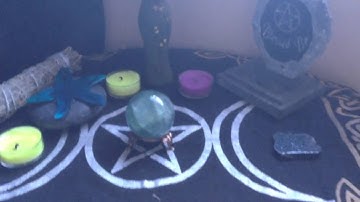 Simple Wiccan Altar Setup/ Tour