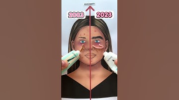 2003 VS 2023 with Benefit Cosmetics 🥰 #makeup #shorts