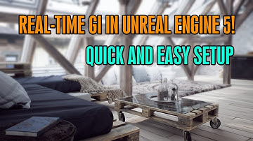 Interior scene real-time global illumination in Unreal Engine 5 with Lumen
