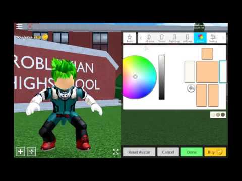 Robloxian Highschool How To Be Midoriya Youtube - deku outfit roblox