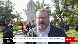 Waverley Park Cenotaph Marks 100 Years with Rededication Ceremony | Rogers tv