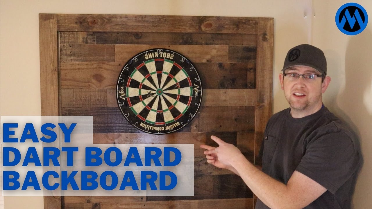 blok foredrag Mediate Super Easy DIY Dart Board Backboard - YouTube