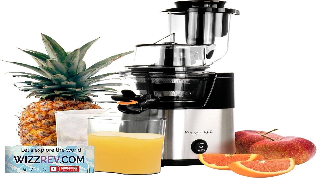 Megachef Pro Stainless Steel Slow Juicer Chrome Silver Review