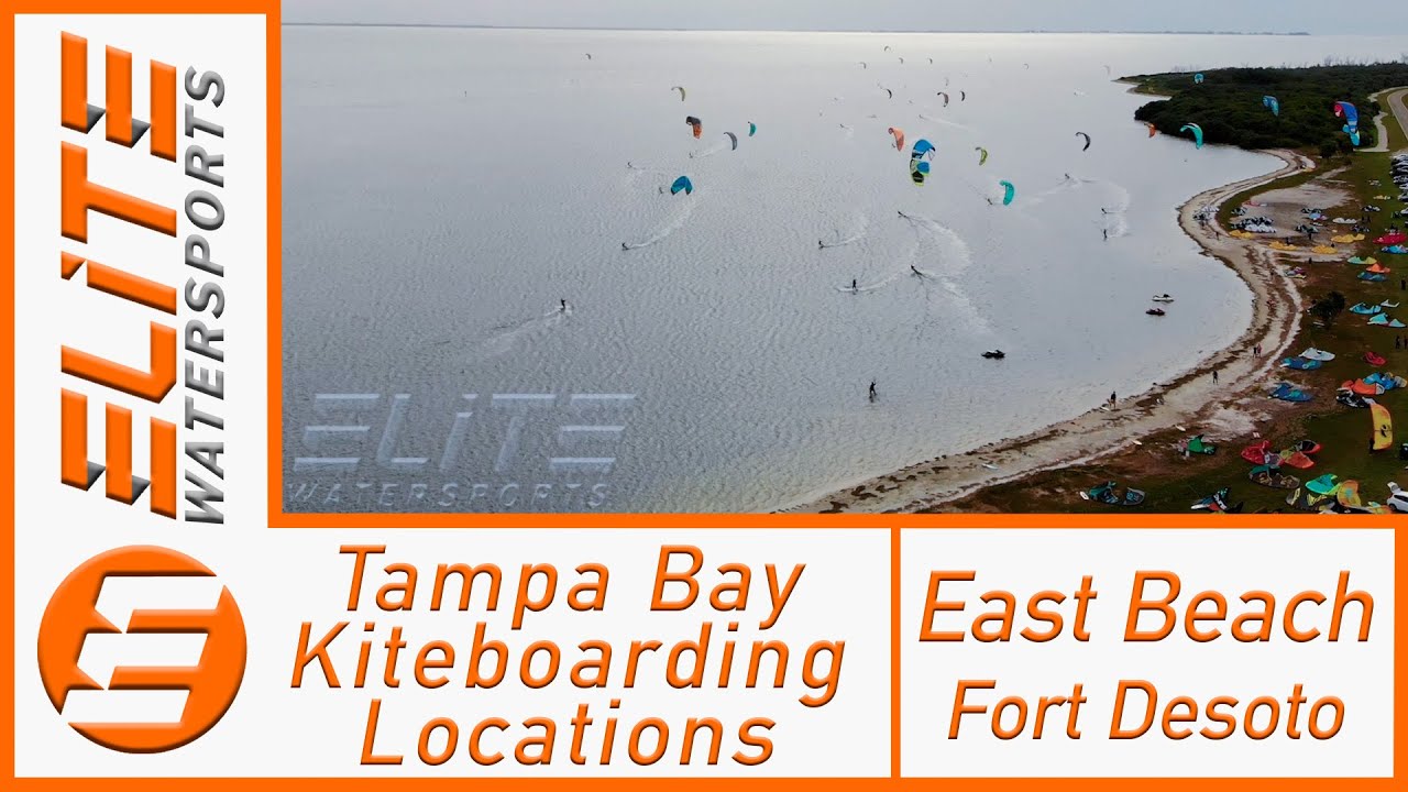East Beach Fort Desoto Tampa Bay Kiteboarding Locations (Southern