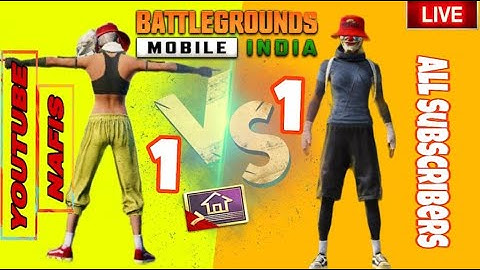 BGMI 1v1 LIVE | Unlimited TDM Room 1v1 2v2 3v3 4v4 CustomRoom 1v1 Tdm YoutubeNafis live#TDM #1v1