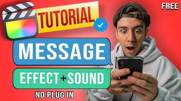How to do Message Animation Effect on Final Cut Pro (FREE & no plug in)