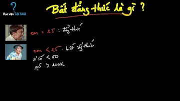 Thế nào là bất đẳng thức