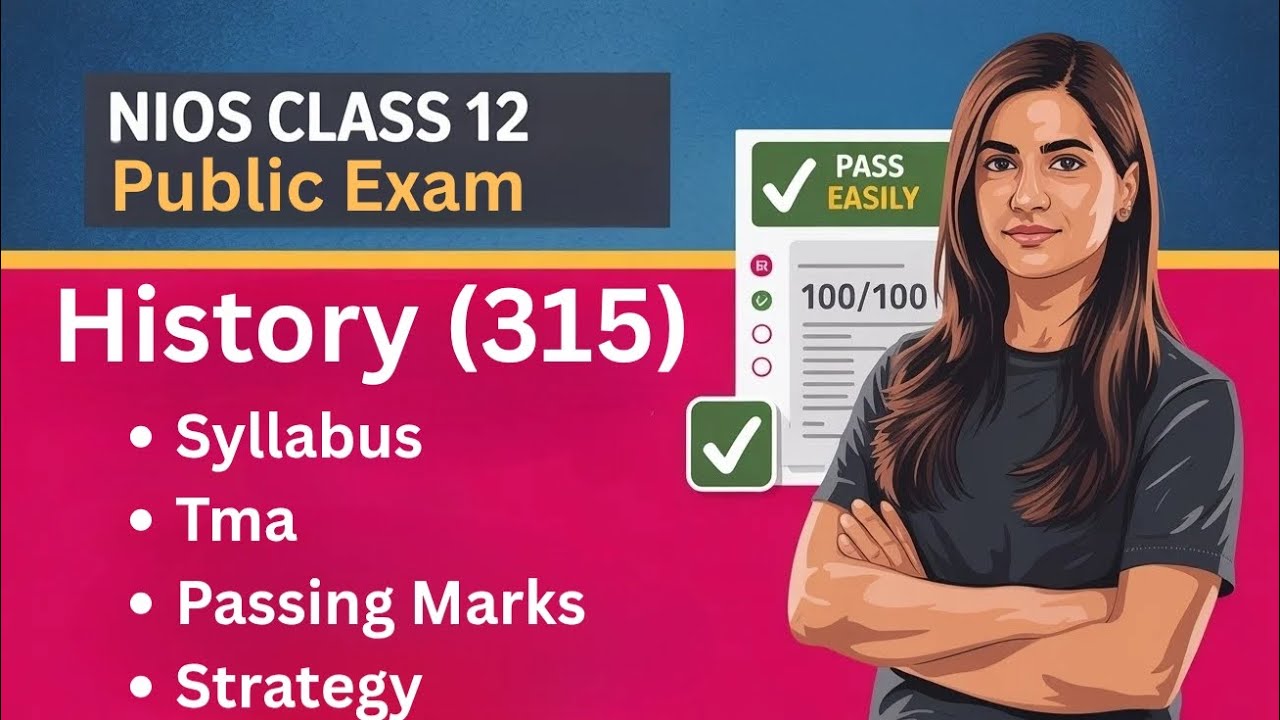 NIOS Class 12th History (315) April 2026 new Syllabus || NIOS New syllabus || Public exam Syllabus