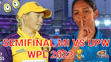 About Play off Match MI VS UPW TATA WPL 2023 Semifinal Which team could win 🏆?  #wpl #playoff #new