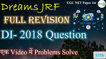 11:00 AM #Dreams JRF | DI PYQ Question 2008 | ugc net last year solved paper | DI full revision