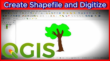 How to Create Shapefile in QGIS |  Digitize Polygons | QGIS for Beginner