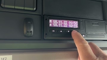 Tachograph manual entry
