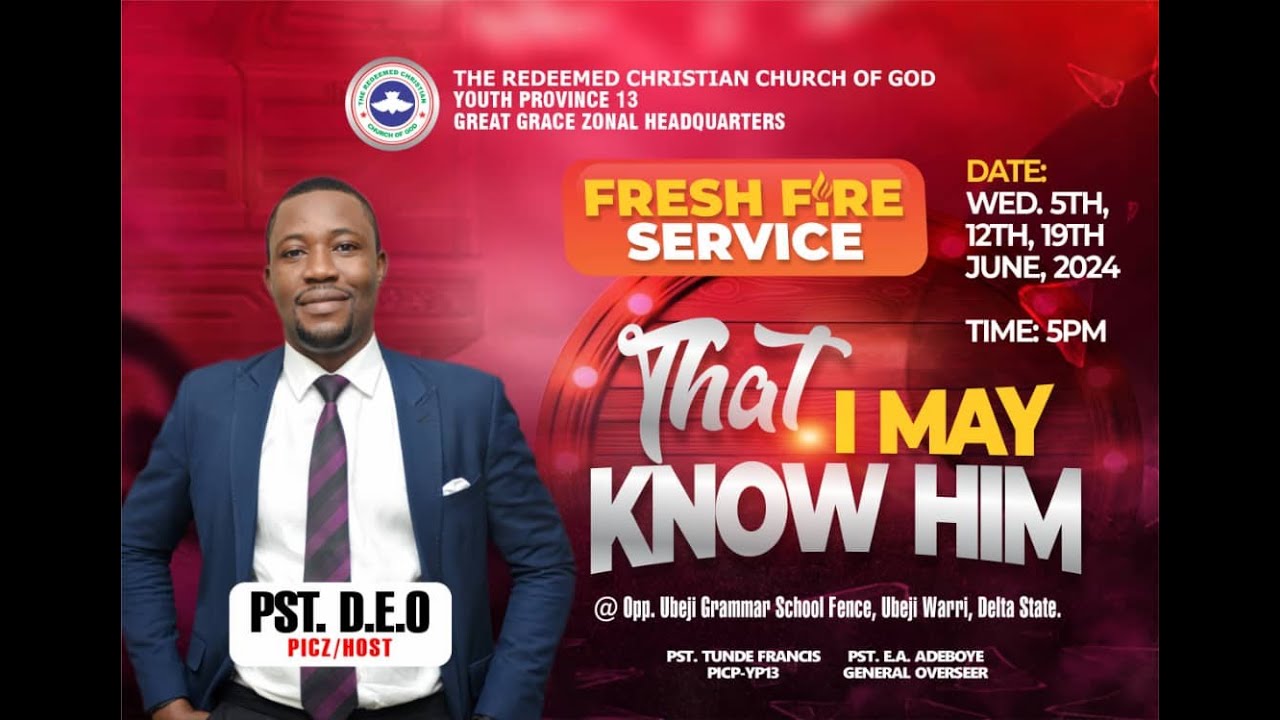 THAT I MAY KNOW HIM | FRESH FIRE SERVICE | WED 12TH JUNE - YouTube