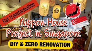 LOW COST JAPANESE  House Project Singapore  |Flat transformed into a NIPPON Home | Zero Renovation