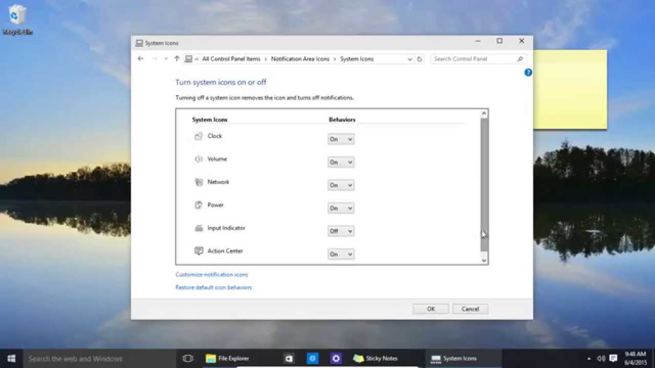 Windows 10 Taskbar Customization