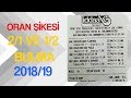 2018/2019 İDDAA ORAN ŞİKESİ ( 2/1 VE 1/2 Bulma ) #1 - YouTube