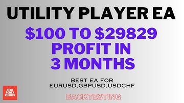 Utility Player EA Forex MT4 Robot $100 To $29829 Profit In 3 Months | Best forex robots