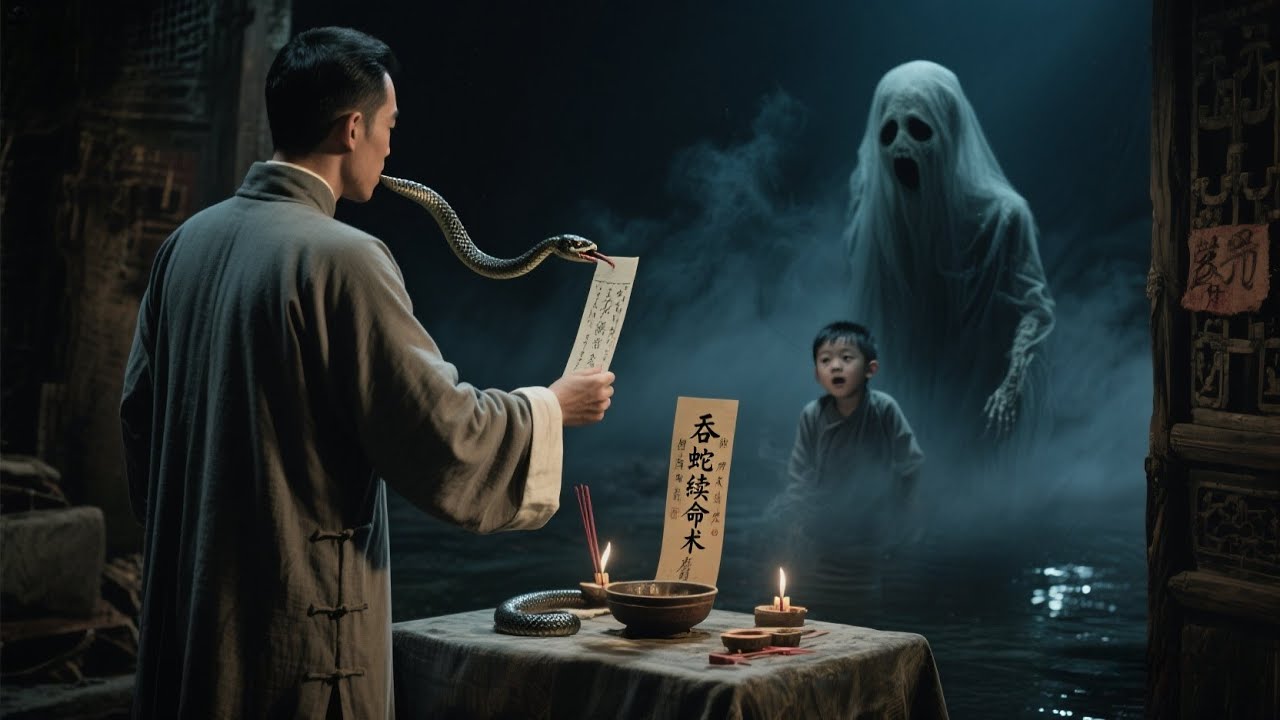 Мужчина попытался оживить сына, применив «технику продления жизни через проглатывание змеи»,