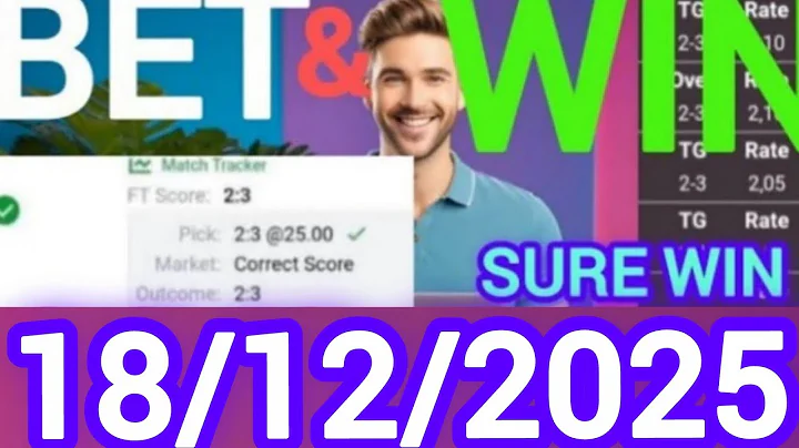 Correct Score Predictions for Today 18/12/2025 | Football predictions|Soccer predictions/Sure Wins