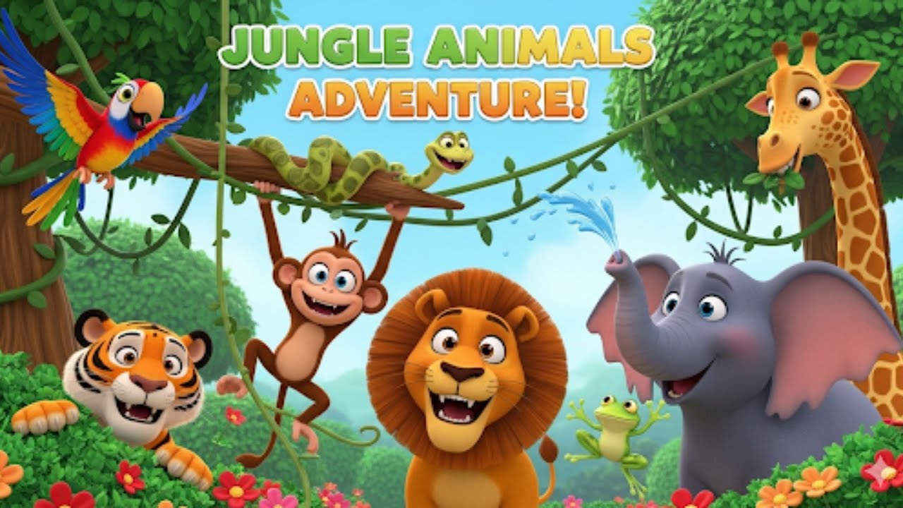 Jungle Animals for Kids | Fun Animal Facts with Ronen’s Playhouse!