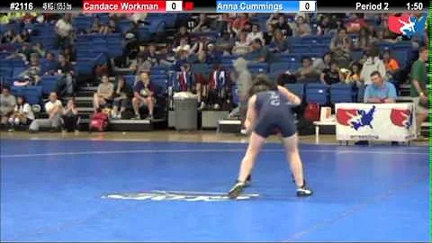 WM 48 KG - 5th - Candace Workman (OTC) vs. Anna Cu...