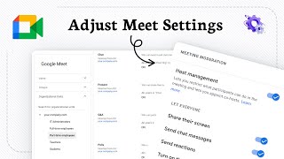 How to open settings in Google Meet (Preference Menu)