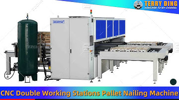 CNC Double Working Stations Pallet Nailing Machine