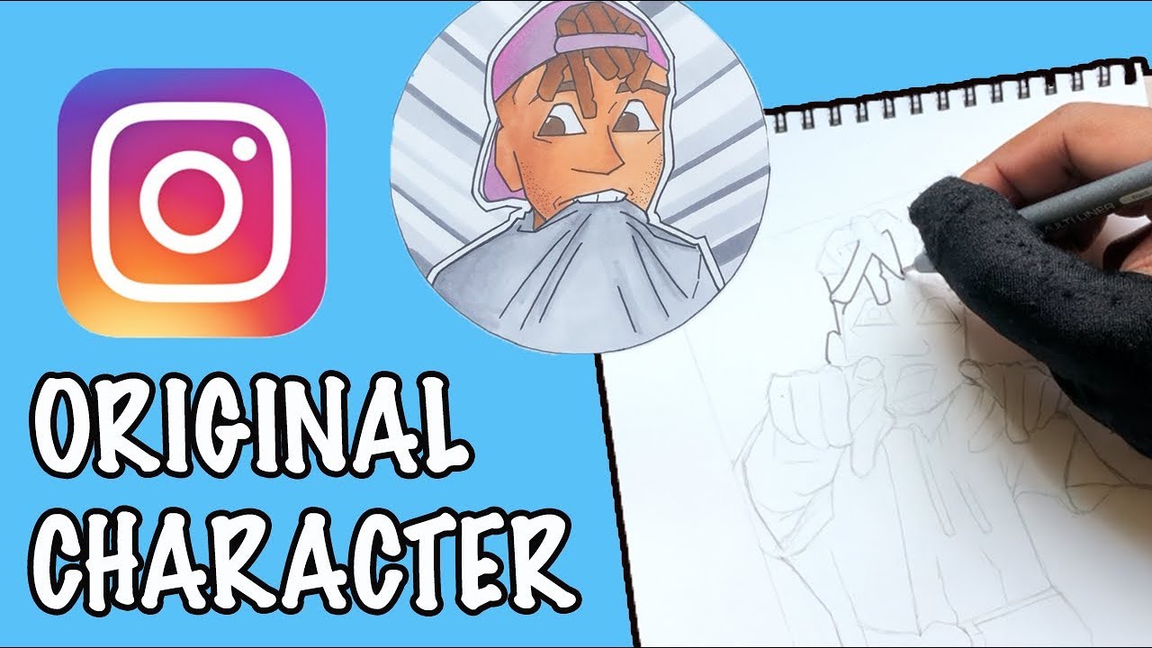 Drawing An Instagram Profile For My Original Characters! - YouTube