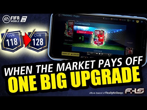 FIFA Mobile - WPŁYW NA INWESTYCJE RYNKOWE w celu OGROMNEGO uaktualnienia OVR na jeden dzień 10!