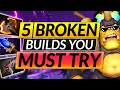 Top 5 MOST BROKEN BUILDS to ABUSE RIGHT NOW - These Items WIN GAMES - Dota 2 Guide