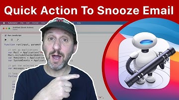 Build an Automator Quick Action To Snooze Email