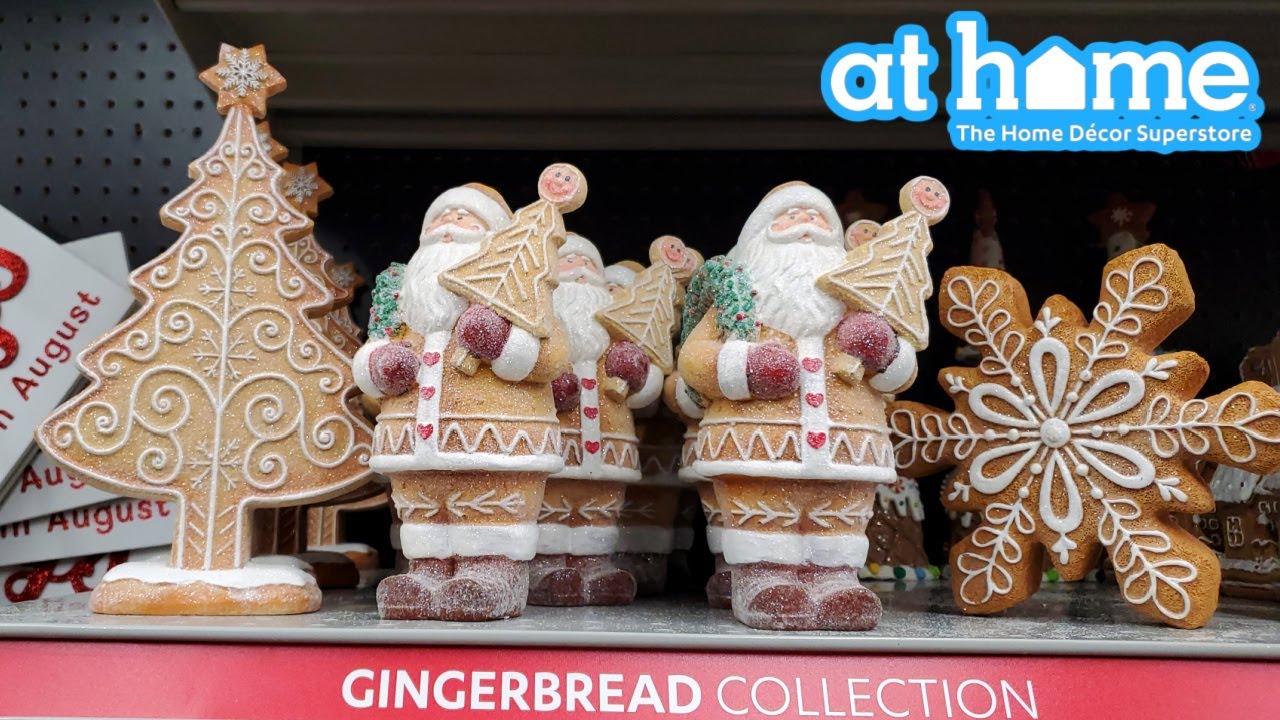 AT HOME STORE GINGERBREAD COLLECTION CHRISTMAS DECOR 2022 SHOPPING ...