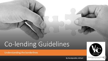 Presentation on co lending guidelines