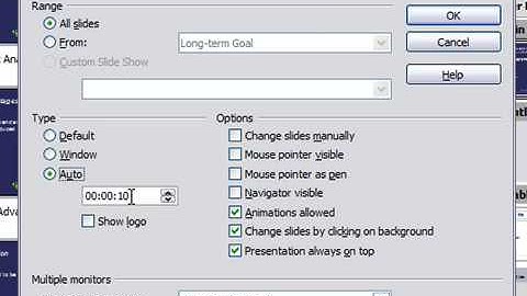 Restart a Presentation Automatically in OpenOffice Impress