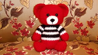 دب اميجرومي الجزء الاول الرأس والجسم crochet Bear video tutorial