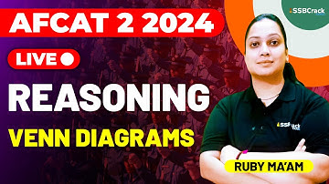 AFCAT 2 2024 Exam Reasoning Live - Venn Diagram