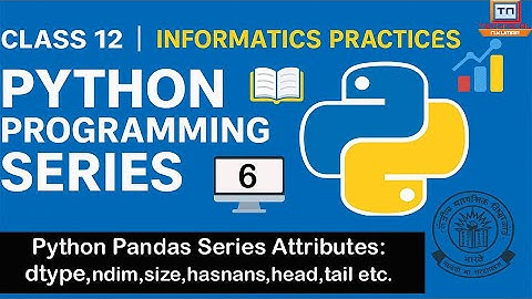 Python Pandas Series Attributes | CBSE Class 12 Informatics Practices
