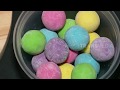 Bola-bola pelangi ala anak TK (snack singkong kukus) - YouTube