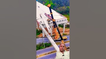 Highway bridge hoisting process- Good tools and machinery make work easy #travel #bridge #shots