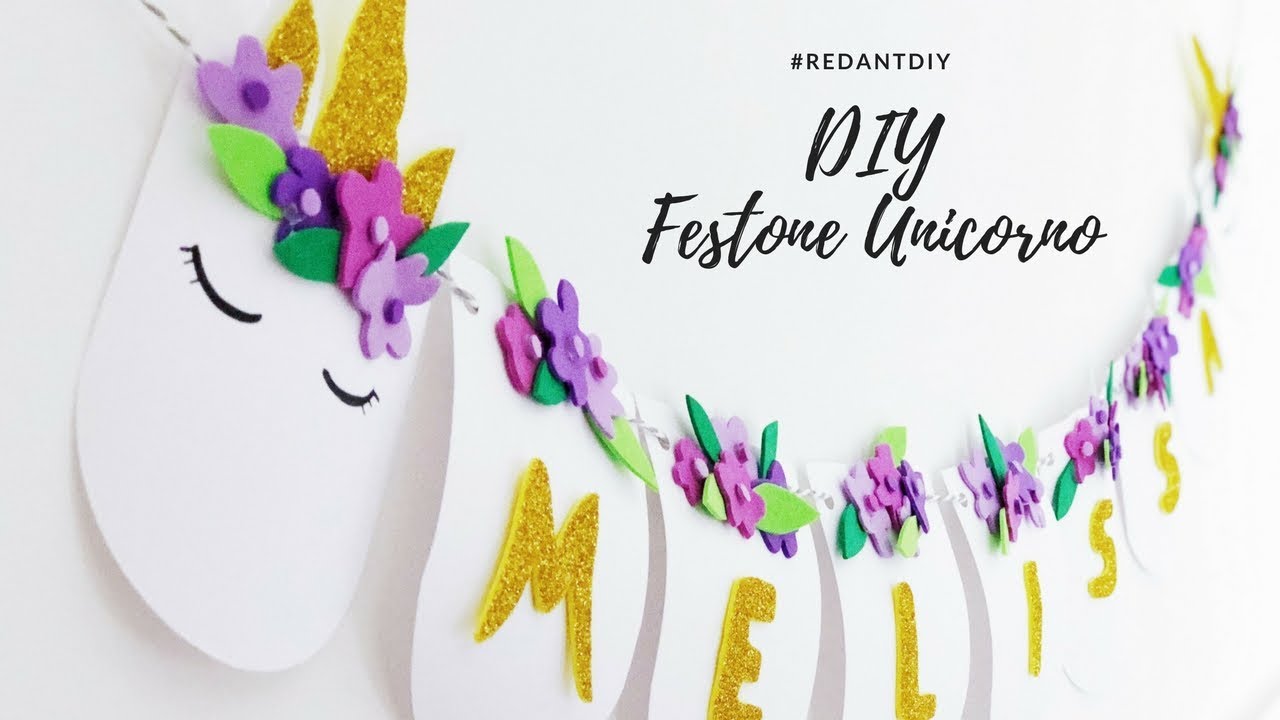 Diy Festone Unicorno