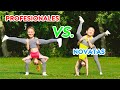 ¡DESAFÍO DE ACROBACIAS IMPOSIBLES! PROFESIONALES vs. NOVATAS || Trucos de gimnasia