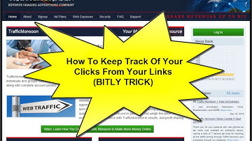 How To Keep Track Of Your Clicks From Your Links BITLY TRICK