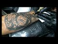 tattooing close up video in slow-motion