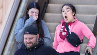 Funny Wet Fart Prank On The Escalator 