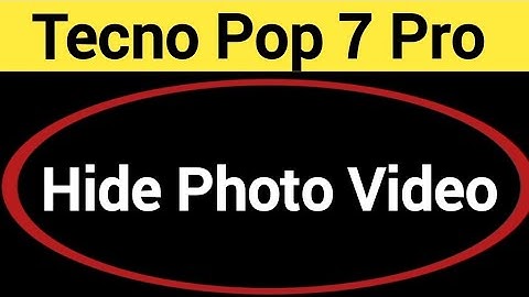 HOW TO HIDE PHOTO VIDEO, Tecno Pop 7 Pro me Photo and video chhipaye, photo hide kaise kare