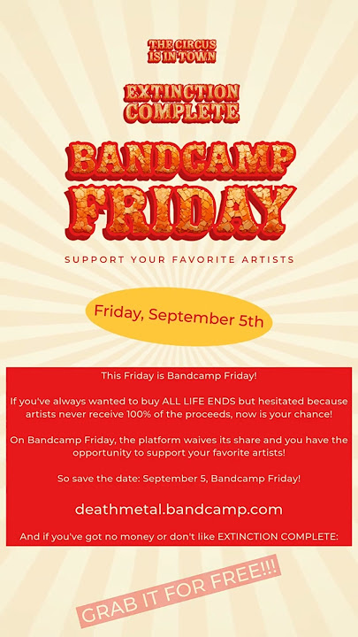 Extinction Complete - Bandcamp Friday #bandcampfriday #extinctioncomplete
