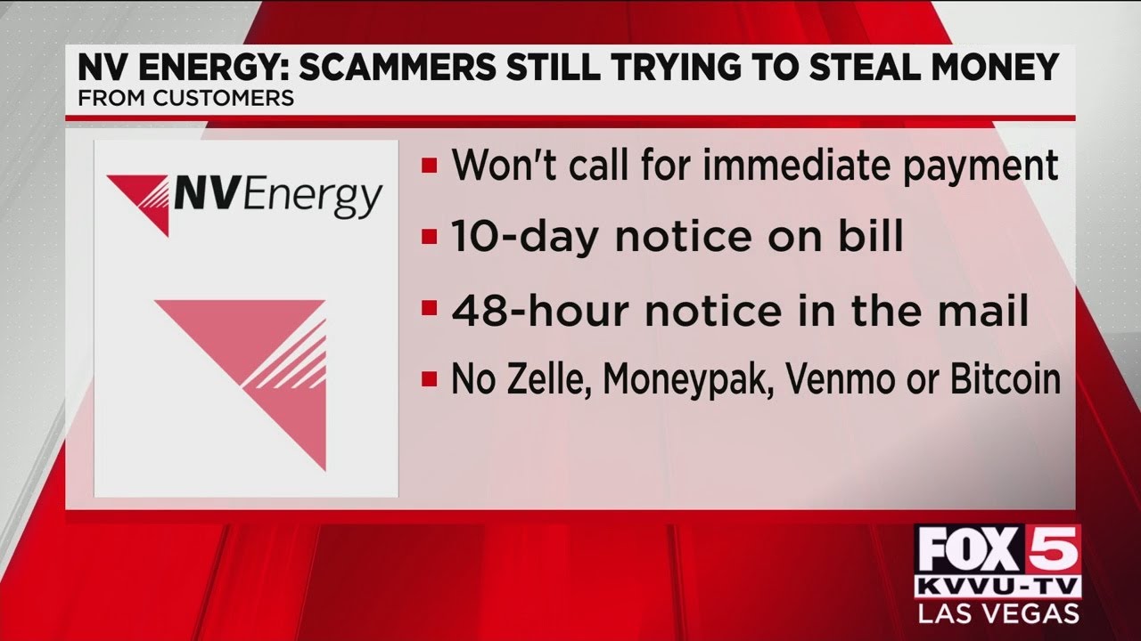 Beware of scammers pretending to be NV Energy