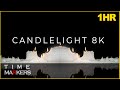 【 8K 】 【 Meoung Video 】 1 HOURS CandleLight | Relaxing | Screensaver | Yoga