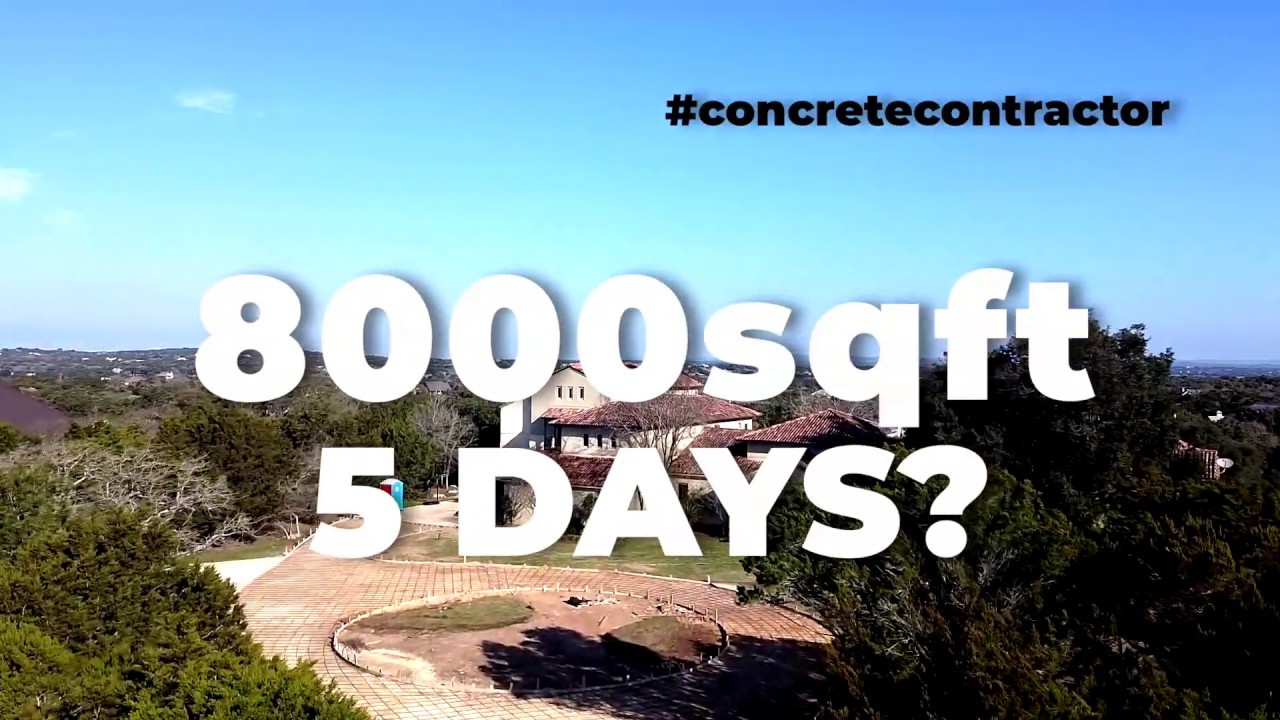 Concrete Contractor San Antonio, TX - YouTube